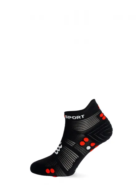 Ponožky Compressport Pro Racing Socks v4.0 Run Low - black/red