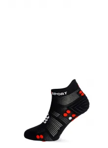 Ponožky Compressport Pro Racing Socks v4.0 Run Low - black/red