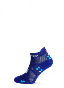 Ponožky Compressport Pro Racing Socks v4.0 Run Low - sodalite/fluo blue