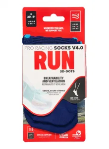 Ponožky Compressport Pro Racing Socks v4.0 Run Low - sodalite/fluo blue
