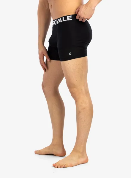 Boxerky Mons Royale Hold 'em Shorty Boxer - black
