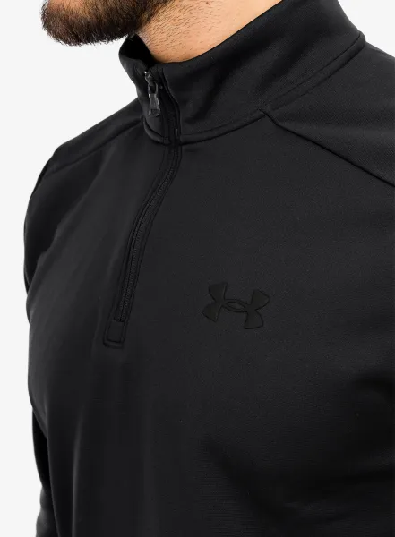Mikina Under Armour UA Armour Fleece 1/4 Zip - black/black