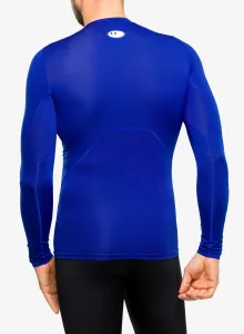 Funkčné tričko Under Armour HG Armour Comp LS - royal/white
