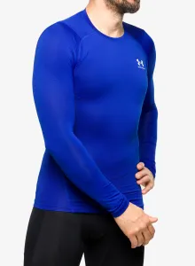 Funkčné tričko Under Armour HG Armour Comp LS - royal/white