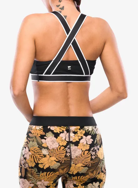 Športová podprsenka Mons Royale Stella X-Back Bra - black