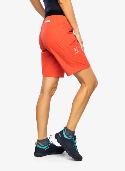 Turistické kraťasy dámske Haglofs L.I.M Fuse Shorts - poppy red