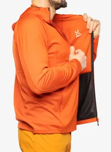 Pánska mikina na zips Haglofs Skuta Hood - habanero