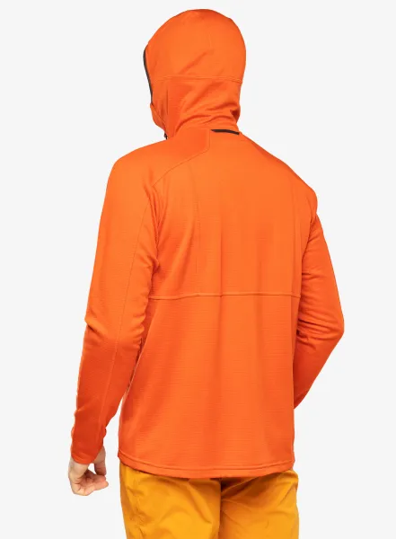 Pánska mikina na zips Haglofs Skuta Hood - habanero