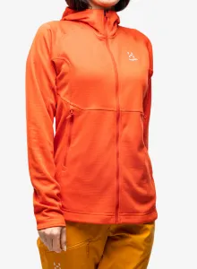 Dámska mikina na zips Haglofs Skuta Hood - poppy red
