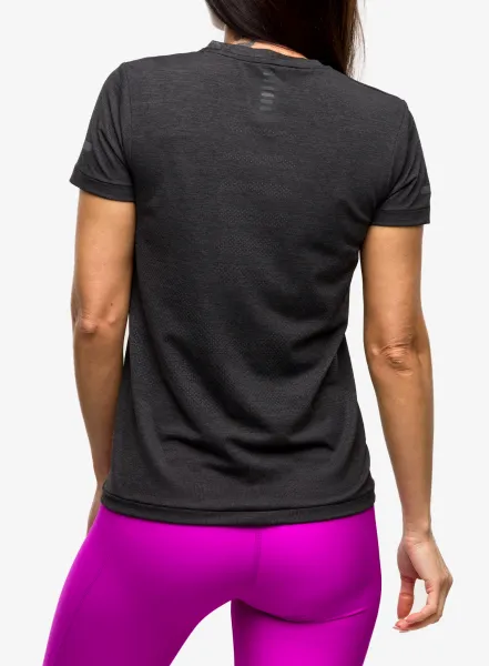 Bežecké tričko dámske Under Armour Seamless Stride SS - black/black/reflective
