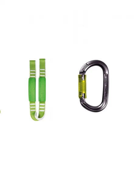 Ferratový set Ocun Via Ferrata Twist + Chest Set - green