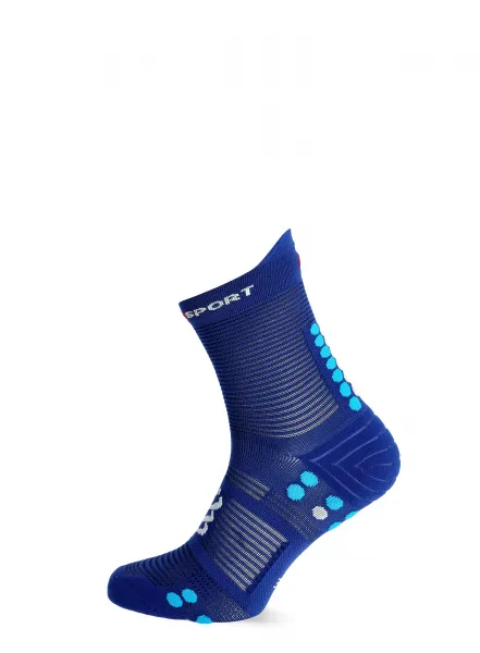 Compressport PRO RACING SOCK v4.0 RUN HIGH Bežecké ponožky, modrá, veľkosť