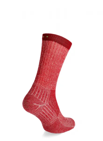 Trekové ponožky Teko Eco Hike Light Half Cushion 2.0  - red