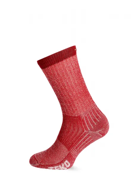 Trekové ponožky Teko Eco Hike Light Half Cushion 2.0  - red