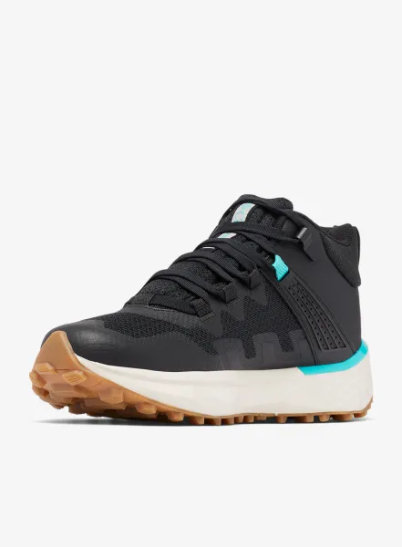 Turistické topánky dámske Columbia Facet 75 Mid Outdry - black/bright aqua