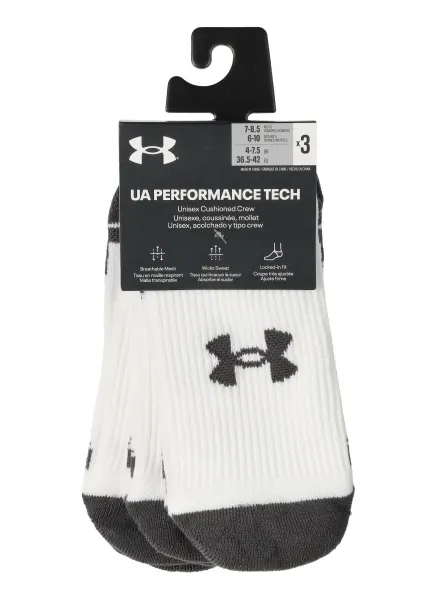 Ponožky Under Armour Performance Tech Crew 3 Pack 1379512