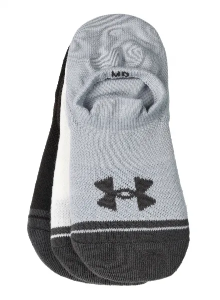 Ponožky Under Armour UA Performance Tech 3-Pack Ultra Low Tab - mod gray/white/jet gray