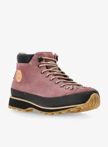 Dámske outdoor topánky Lomer Bio Naturale Mid MTX Suede - brownrose