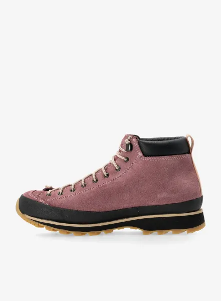 Dámske outdoor topánky Lomer Bio Naturale Mid MTX Suede - brownrose