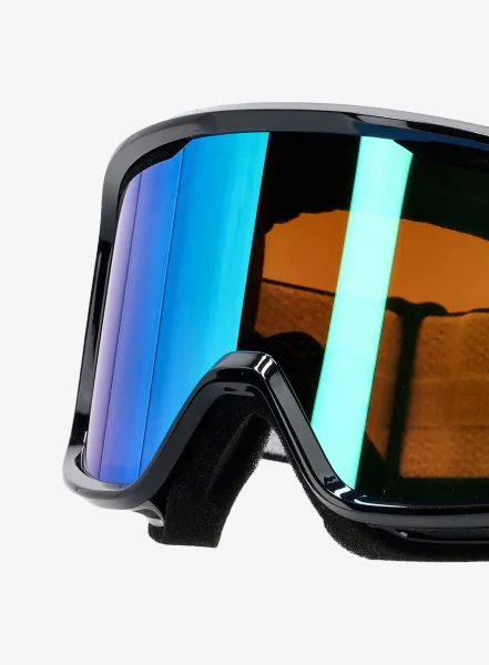 Lyžiarske okuliare Smith Frontier S3 - black/green sol-x mirror