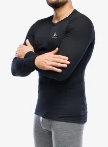 Funkčné tričko Odlo Active Warm Eco BL Top Crew Neck LS - black