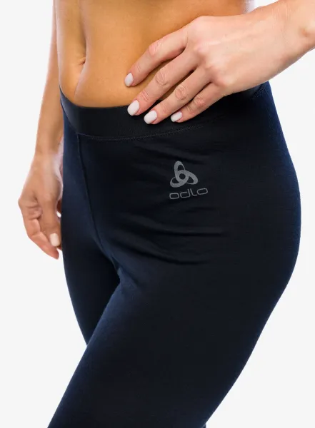 Dámske funkčné legíny Odlo Merino 200 BL Bottom Long - black