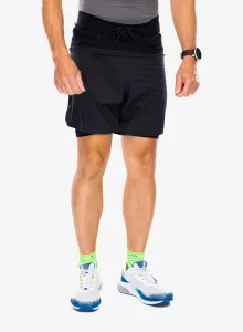 Bežecké kraťasy Compressport Trail Racing 2-in-1 Short - black