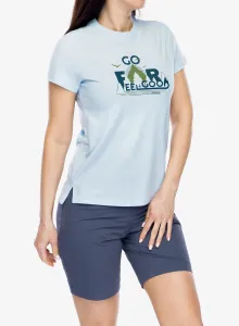 Merino tričko dámske Smartwool Go Far Feel Good Graphic Short Sleeve - winter sky heather
