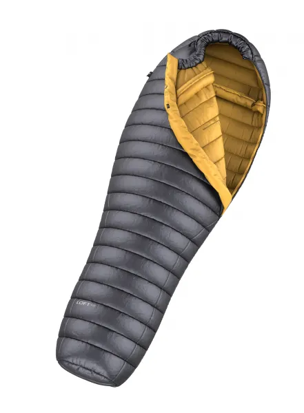 Páperový spacák Hannah Loft 400 (195 cm) - ebony