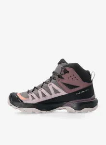 Turistické topánky dámske Salomon X Ultra 360 Mid GTX - plum/phantom/cork