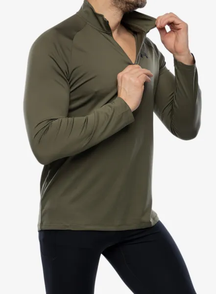 Rýchloschnúca mikina Under Armour Tech 2.0 1/2 Zip Long Sleeve - marine od green/black