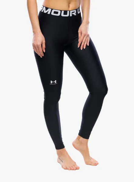 Dámske tréningové legíny Under Armour HeatGear Authentics Legging - black/white