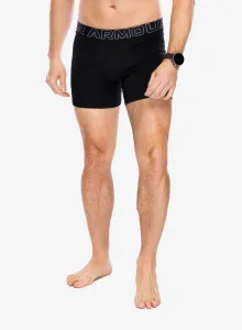 Boxerky Under Armour Performance Cotton 6 in 3-Pack Boxerjock - black/black/steel