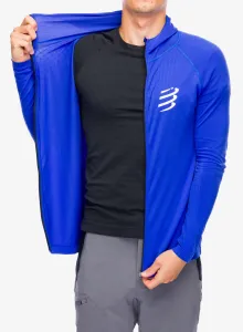 Mikina s kapucňou Compressport 3D Thermo Seamless Hoodie Zip - dazz blue