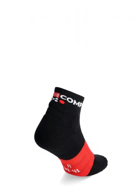 Bežecké ponožky Compressport Ultra Trail Socks v2.0 Low - black/red