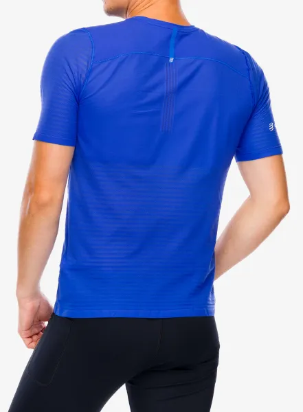 Bežecké tričko Compressport Pro Racing S/S Tshirt M - dazz blue