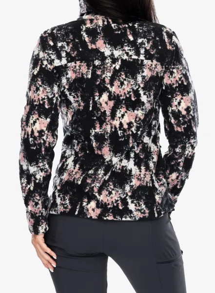 Mikina na zips dámska Columbia Fast Trek Printed Jacket - snowdrift timberwild