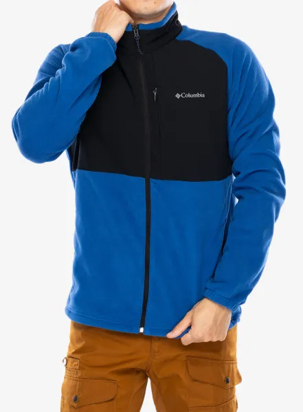 Mikina bez kapucne Columbia Sage Peak Full Zip Fleece - mountain blue/black