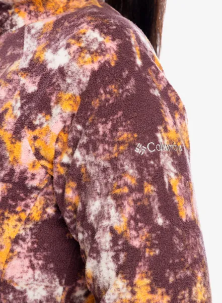 Mikina dámska Columbia Glacial IV Print 1/2 Zip - moonvista timberwild