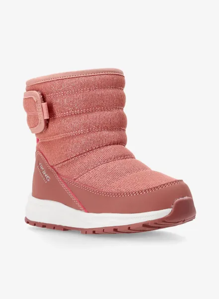 Dievčenské zimné topánky Viking Footwear Equip Pull-on Warm WP 1V - pink