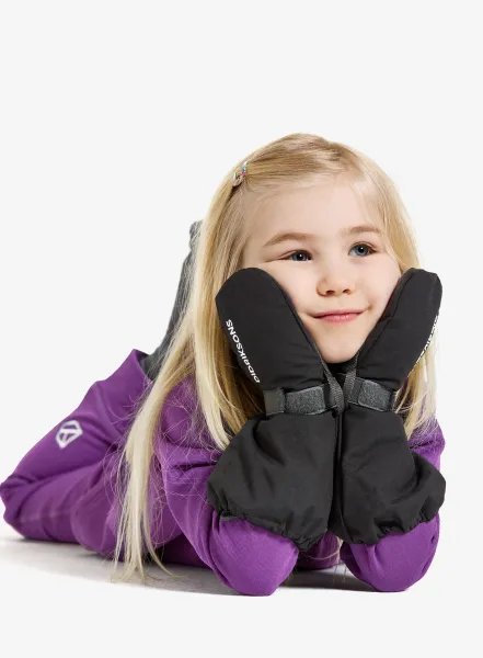 Rukavice detské Didriksons Biggles Mittens - black
