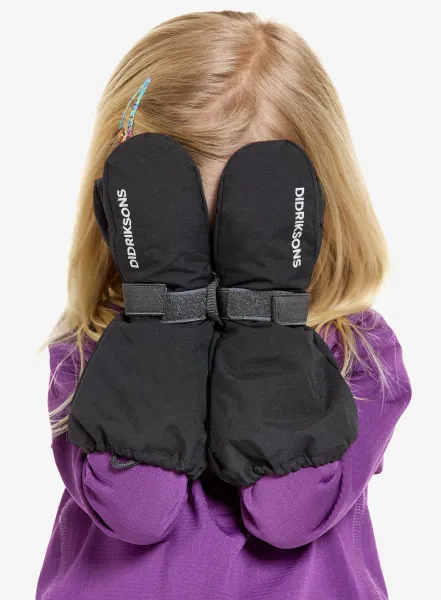 Rukavice detské Didriksons Biggles Mittens - black