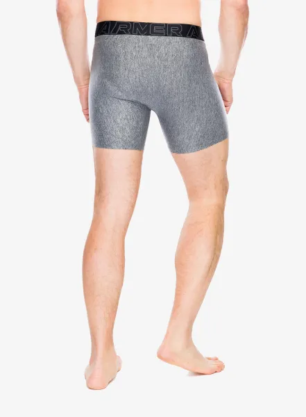 Boxerky Under Armour Performance Tech 6 in 3-Pack Boxerjock - red/castlerock full heather