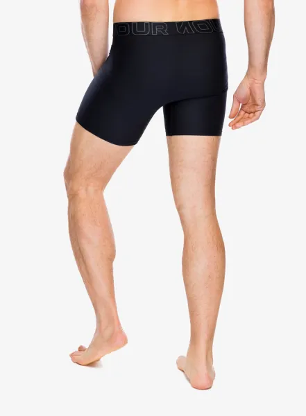 Boxerky Under Armour Performance Tech 6 in 3-Pack Boxerjock - black/black/castlerock