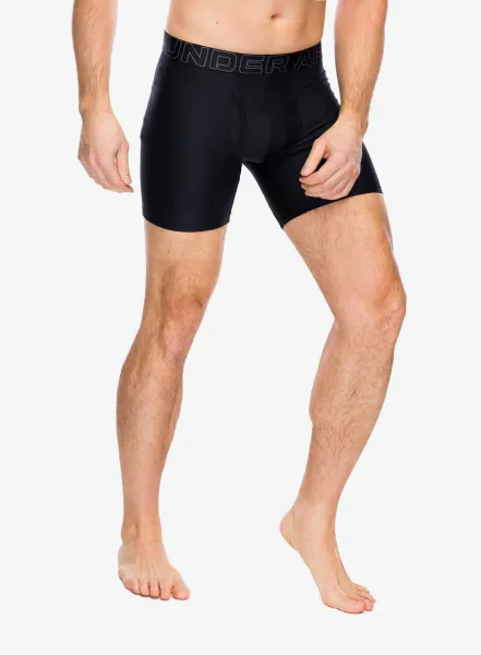 Boxerky Under Armour Performance Tech 6 in 3-Pack Boxerjock - black/black/castlerock