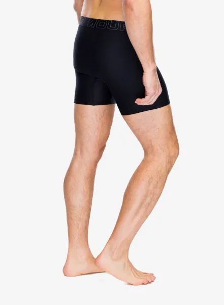Boxerky Under Armour Performance Tech 6 in 3-Pack Boxerjock - black/black/castlerock