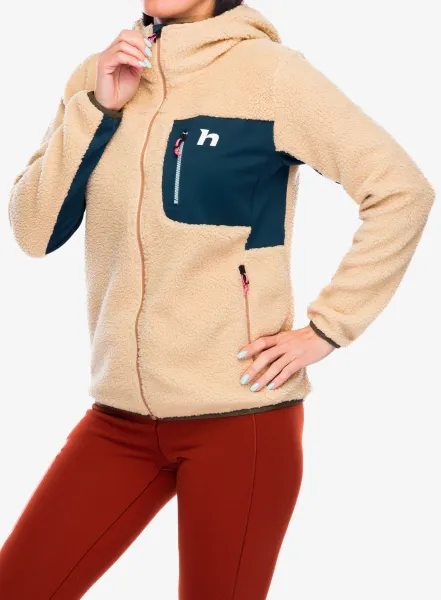 Mikina s kapucňou Hannah Koala Hoody - beige/stratified sea