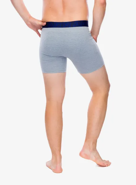 Boxerky Under Armour Performance Cotton 6 in 3-Pack Boxerjock - midnight navy/steel/castlerock