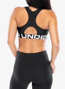 Športová podprsenka Under Armour HeatGear Authentics Mid Branded Bra - black/white