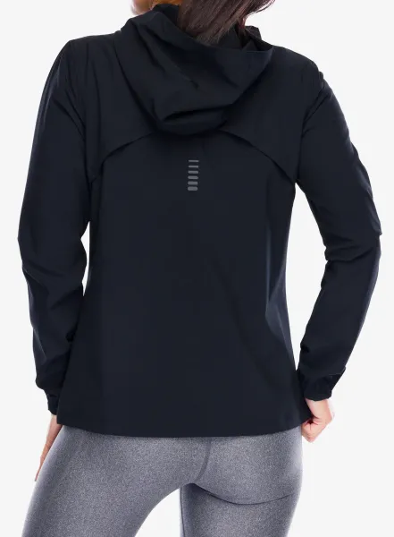 Bežecká bunda dámska Under Armour UA OutRun The Storm Jacket - black/reflective/reflective